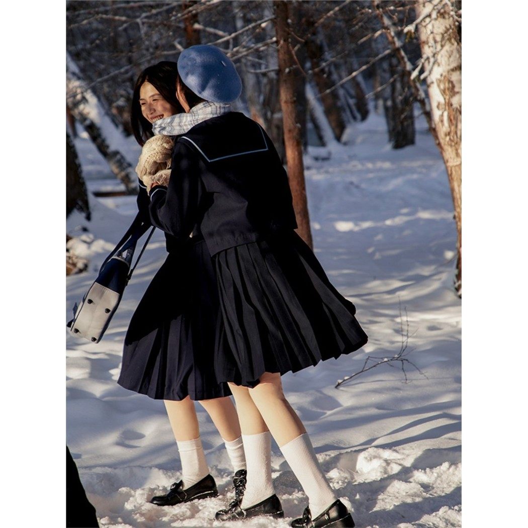 中牌制服馆明泉女子原创水手服中间服纯色裙JK制服秋季校园基础款,淘宝优惠券,粉丝福利购,淘宝优惠卷