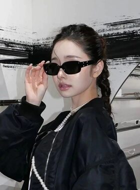 JIC韩版复古黑色方形窄框