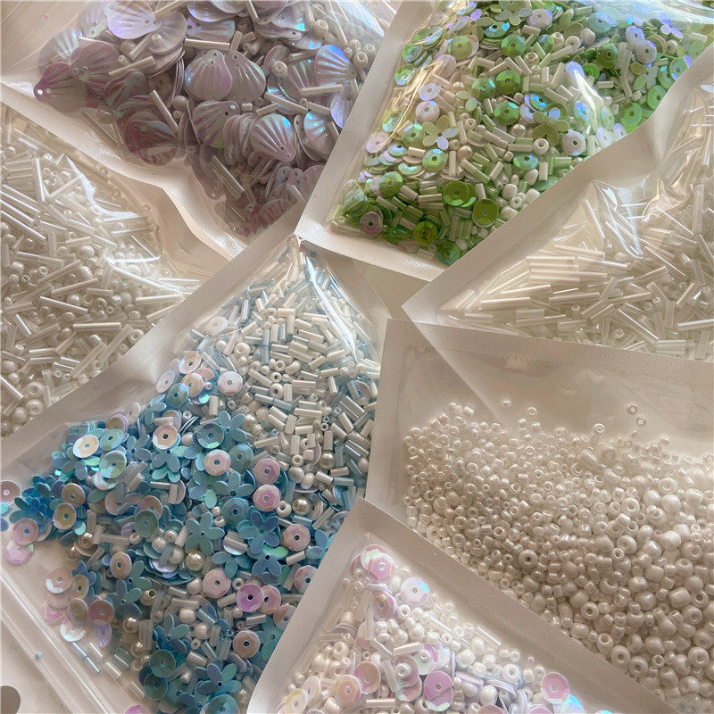 新品手缝DIY亮片米珠混装材料包服装辅料装饰配件散珠多色鱼鳞片,淘宝优惠券,粉丝福利购,淘宝优惠卷