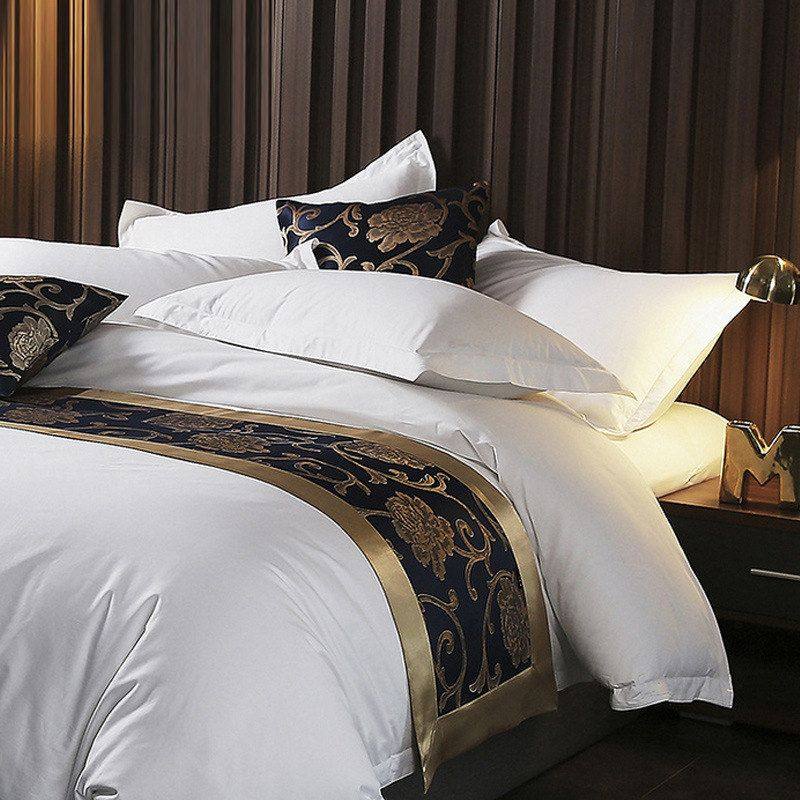 五星级酒店布草60支全棉四件套厂家宾馆民宿专用床上纯白床单床笠,淘宝优惠券,粉丝福利购,淘宝优惠卷