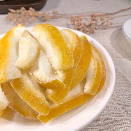 泰国柚子干500g柚皮糖柚子片柚子皮零食柚子干泡水密柚干柚子干茶 - 图0