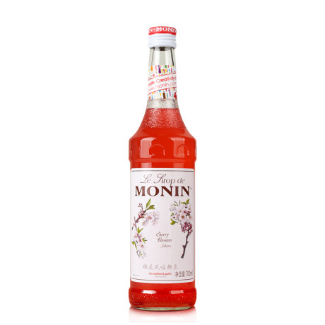 Free Recipe Monin Maureen Cherry Blossom Flavored Syrup Fruit 700ml Blended Coffee Cocktail Drink
