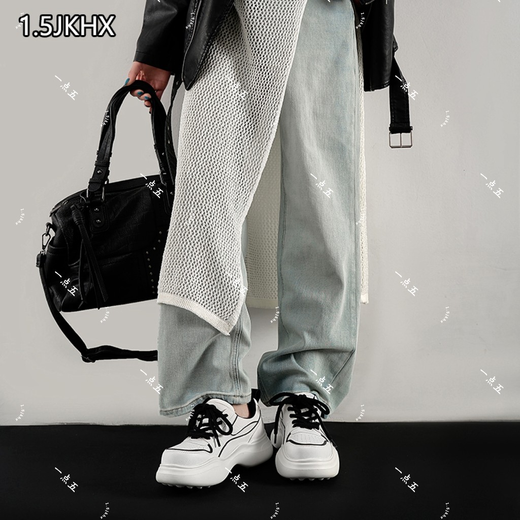 一点五-8cm夏潮丨夏季增高鞋隐形休闲鞋夏季圆头百搭新款,淘宝优惠券,粉丝福利购,淘宝优惠卷