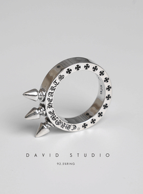 david尅罗心纯银925子弹情侣对戒