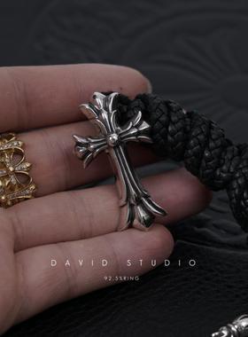 davidstudio925纯银十字架吊坠