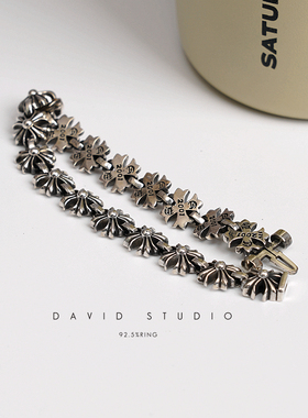 情侣手链david全手工制暗扣做旧