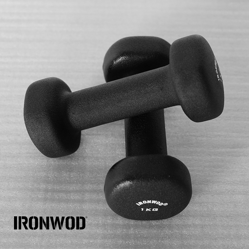 IRONWOD浸塑哑铃健身家用商用全包乳胶浸塑哑铃健身器材力量训练 - 图2