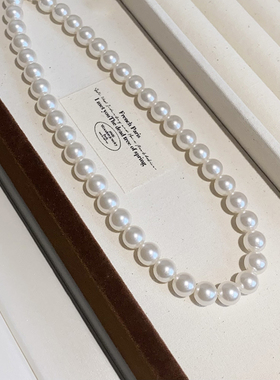 田曦薇同款施家珍珠项链女款2024新款女生配饰锁骨链耳钉套装轻奢