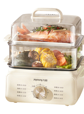 九阳不锈钢电蒸锅三层多功能