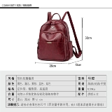 Рюкзак, кожаная модная универсальная вместительная и большая сумка через плечо для матери для отдыха, из натуральной кожи, коллекция 2023