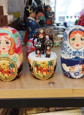 俄罗斯套娃指甲剪套装工艺品礼物