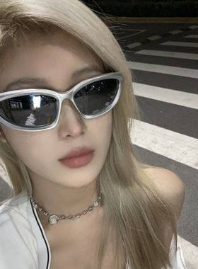 网红街拍机能风欧美复古太阳镜