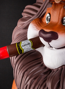 鲁宾斯基狮子摆件雪茄吧装饰摆件