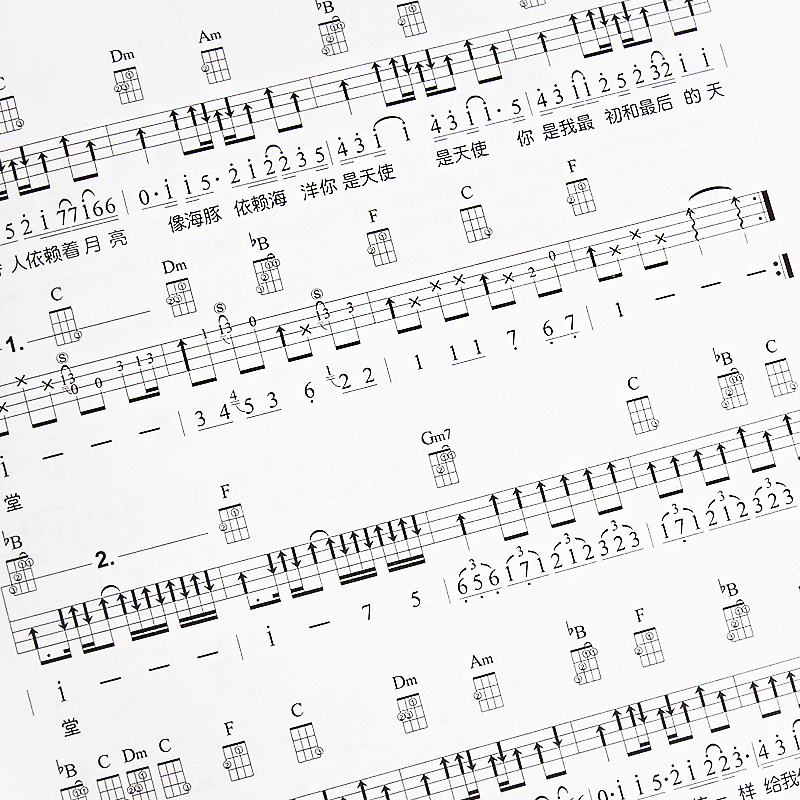 2019新版尤克里里教程尤克时代ukulele自学一本通自学尤克里里书即兴伴奏和弦编配曲谱书籍即兴伴奏扫码看示范初学乌克丽丽教材-图3