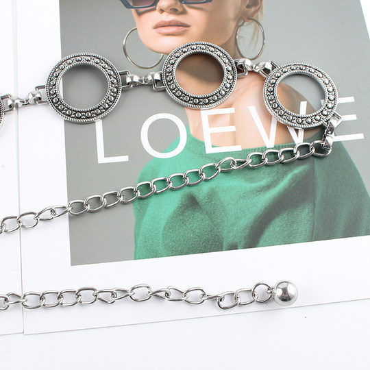 Waist chain women's retro decorative chain belt shirt pants chain