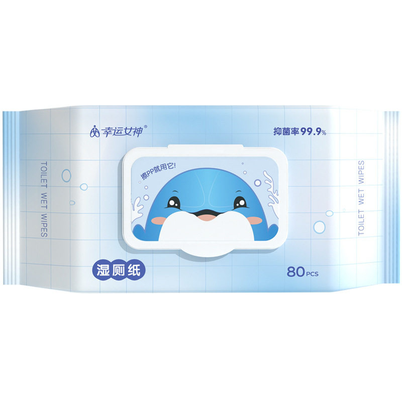 湿厕纸 幸运女神大包家庭装80抽擦屁股纸巾女性私处抑菌护理湿巾,淘宝优惠券,粉丝福利购,淘宝优惠卷