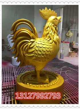 美陈卡通公仔商场小鸡迎宾摆件