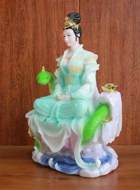 女娲娘娘神像娘娘灵蛇青蛇白蛇真身像家居供奉摆件