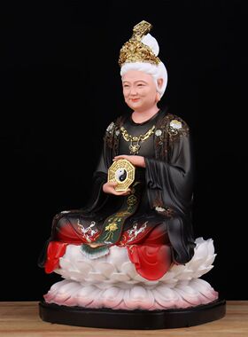 树脂无生老母神像家用供奉道家骊山圣母无极老母工艺摆件