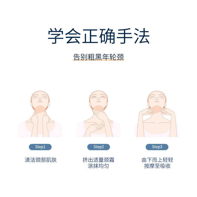 BellaB海外旗舰店小蜜蜂美颈霜去淡化颈纹霜神器李佳琦劲部护理颈膜嫩白提拉紧致3