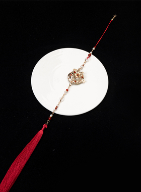 《伊人》长背云流苏汉服配饰  璎珞长流苏背云  压襟禁步通用饰品