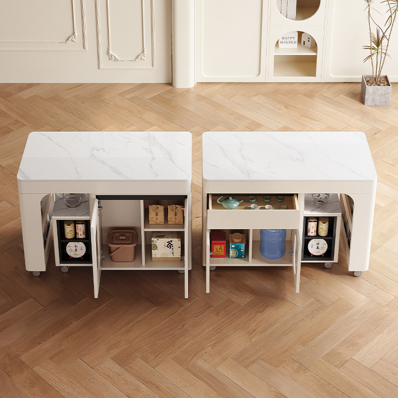 岩板茶桌椅组合小户型烧水壶一体现代简约茶几可移动伸缩旋转茶台,淘宝优惠券,粉丝福利购,淘宝优惠卷