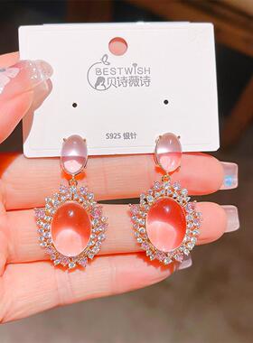 【重工】厚金保色高品质精致跨境爆款锆石耳环高级感轻奢风耳钉饰