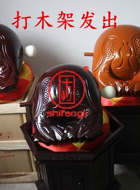 用品鱼雕木鱼实木大木鱼大铜磬法器法会用品桂柚木打击乐器