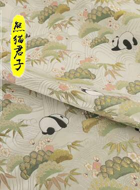仿宋锦布料手工diy发夹提花面料