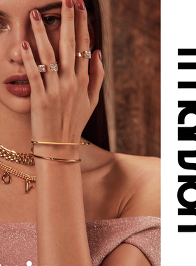 t公馆冷淡风复古个性女ins戒指