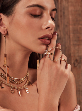 t公馆设计师系列造型女ins项链