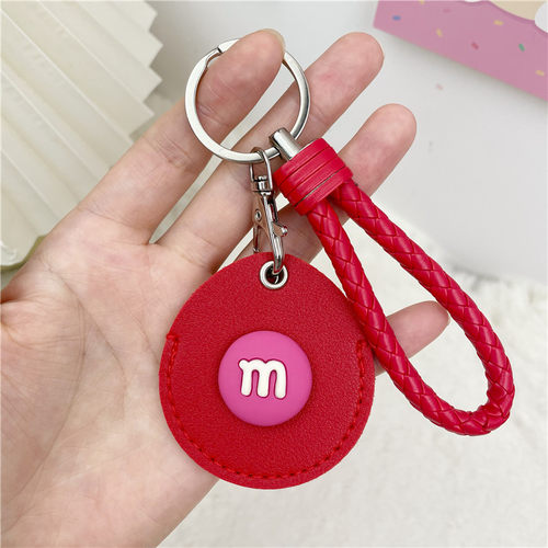 圆形水滴形卡通可爱草莓熊门禁卡套钥匙套水滴圆形一体小区保护套 - 图2