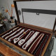 Solid wood necklace storage box dustproof large capacity