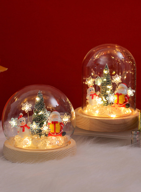 圣诞节小夜灯手工diy摆件