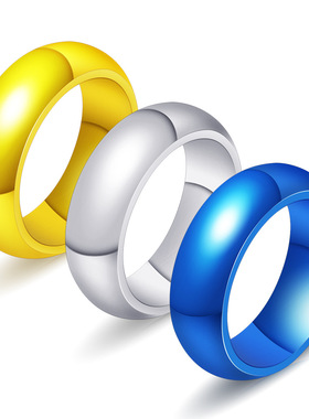 戒指钛钢磨砂开瓶器滴胶鱼钩饰品