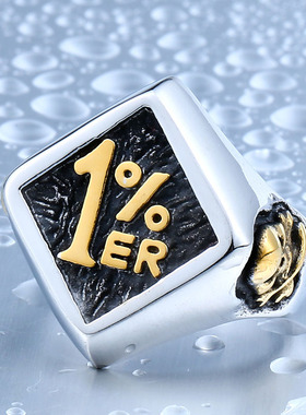 维京戒指钛钢五芒星公羊雄狮饰品