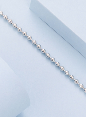 原创s925纯银爱心锁头珠珠手链简约百搭心形基础手链单链轻奢圆珠