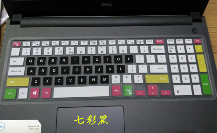 戴尔Latitude 15 3000系列3550键盘保护贴膜15.6英寸电脑笔记本防尘套罩彩色硅胶凹凸防水按键防灰商务办公本 - 图0