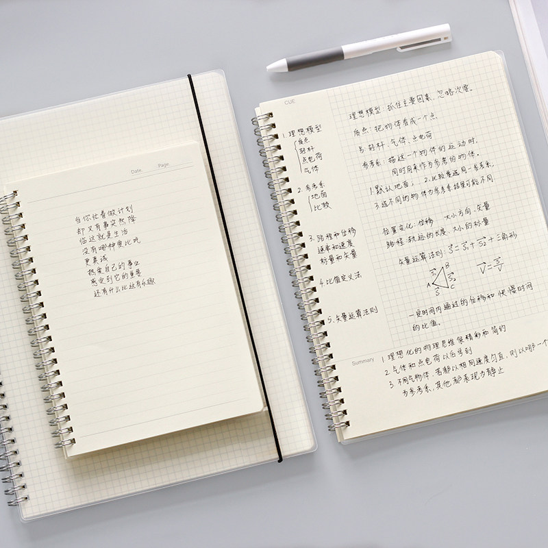 学生文具b5康乃尔线圈本a5网格笔记本记事本子活页手帐