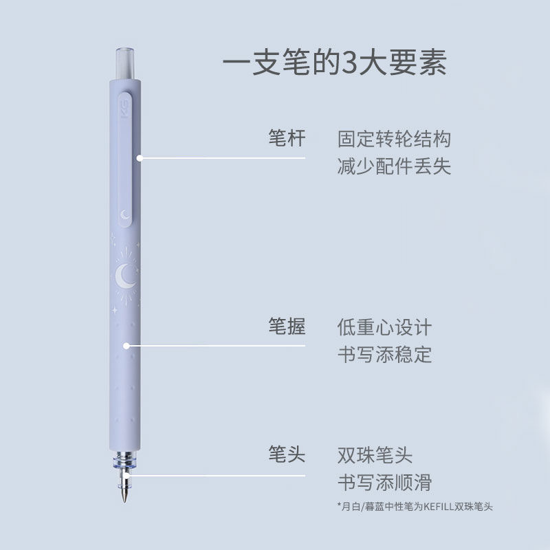 KACO菁点限定路边夜樱浪漫樱花中性笔考试日常刷题文具ins高颜值-图3