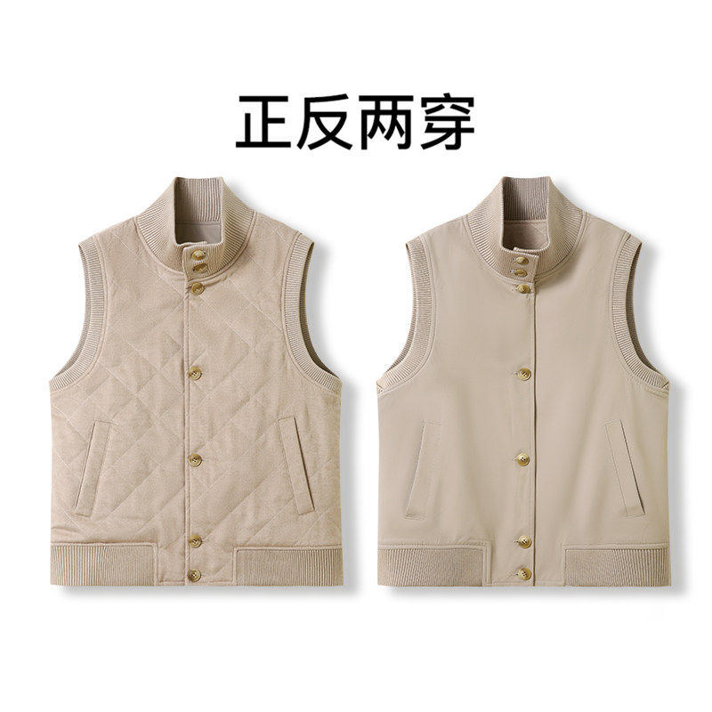 高奢过万级！三防面料+绵羊毛填充冬季外贸高端双面穿马甲背心潮,淘宝优惠券,粉丝福利购,淘宝优惠卷