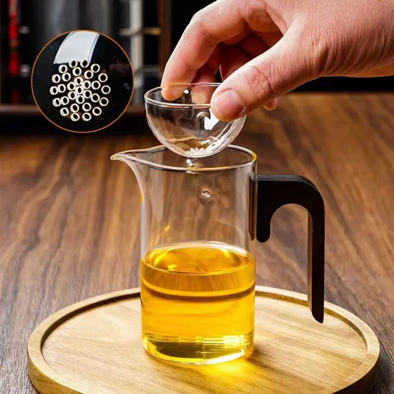 新款小青柑专用泡茶壶玻璃公道杯茶漏过滤一体茶水分离分茶器家用 - 图1