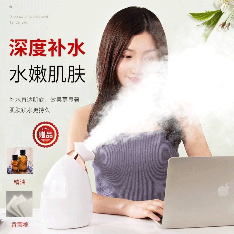 热敷蒸脸器蒸脸仪热喷美容仪脸部补水喷雾器注氧仪热喷机小型热喷-图2