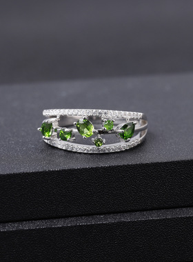 设计感奢华S925银欧美复古风vintage小众气质精致高级感纯银戒指