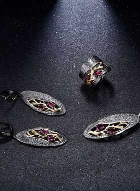 暗黑系S925银欧美风个性指环戒指