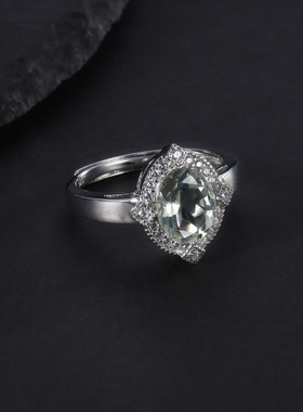 轻奢设计感S925银高颜值欧美复古风vintage小众精工纯银开口戒指