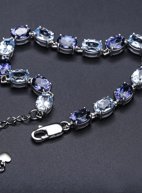 欧美风奢华S925银高颜值时尚个性欧式复古风气质小众高档纯银手链