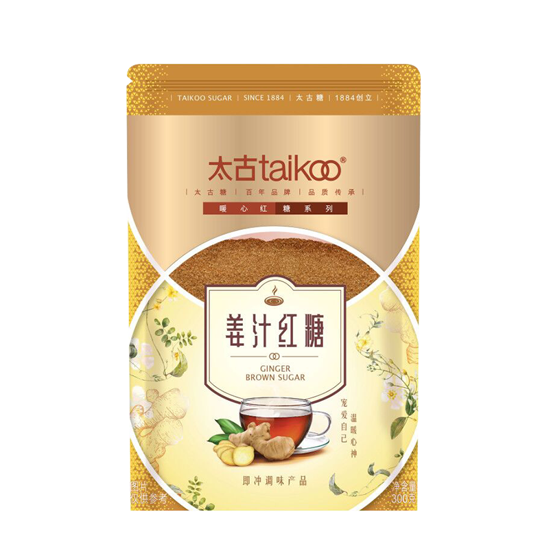 taikoo太古官方旗舰店姜汁红糖姜茶大姨妈红糖袋装老红糖粉300g-图3