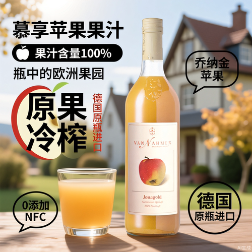 慕享果汁 新日期德国进口梵纳门白桃杏芒果无醇梨苹果樱桃nfc饮料 - 图2