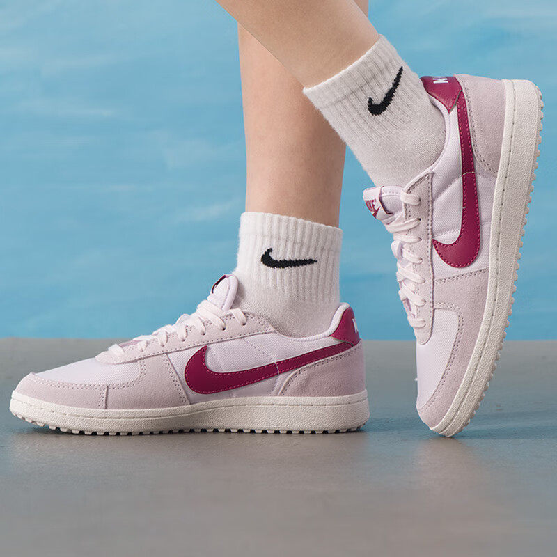 Nike耐克鞋子冬季新款女鞋薄底运动鞋翻毛皮板鞋轻便跑步鞋IF0465,淘宝优惠券,粉丝福利购,淘宝优惠卷